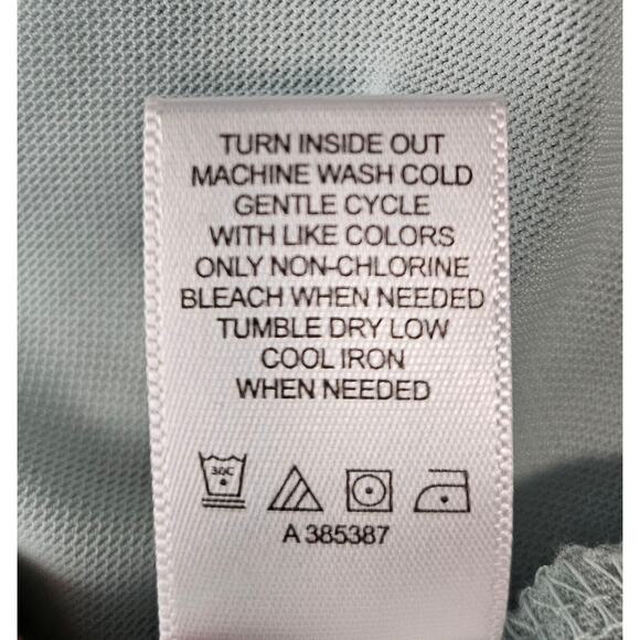 LOGO LAYERS WOMEN’S LIGHT BLUE LONG SLEEVE LACE COLLAR BLOUSE – SIZE LARGE - Picture 8 of 10